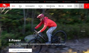 Screenshot Radsport Prandl Webseite - WordPress Webdesign